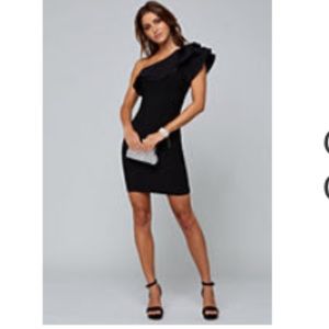 Bebe black bodycon dress